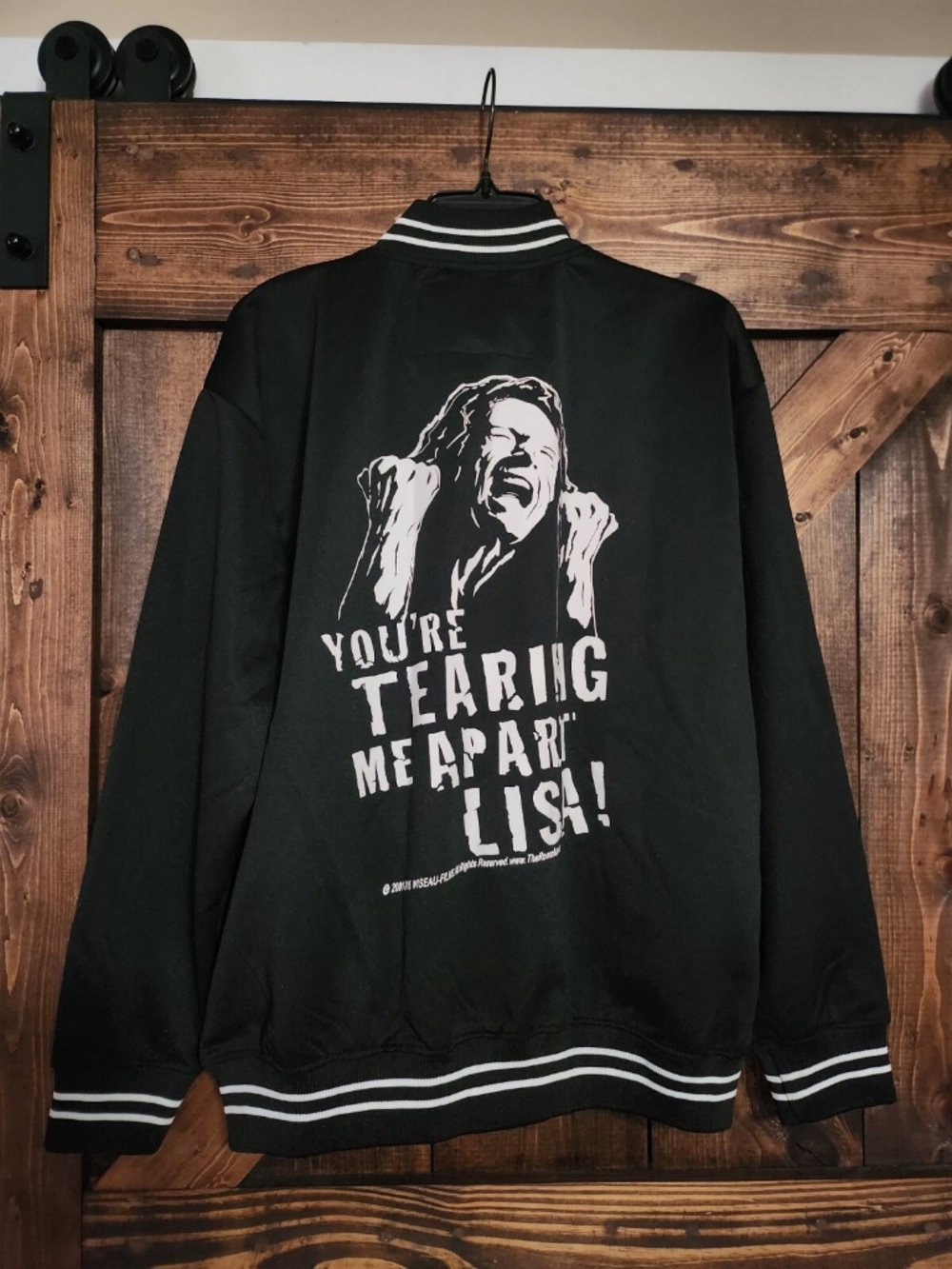Like New Tommy Wiseau "You're Tearing Me Apart Lisa" Jacket - Size Medium